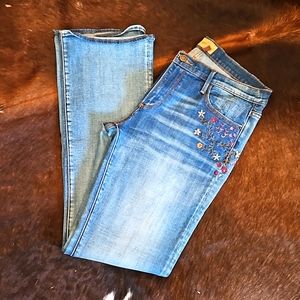 Driftwood Sundance embroidered Kelly jeans 31 x 33